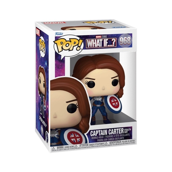 Captain Carter Funko Pop #968 Marvel Studios What If MCU Disney Peggy Carter NIB - Picture 1 of 2